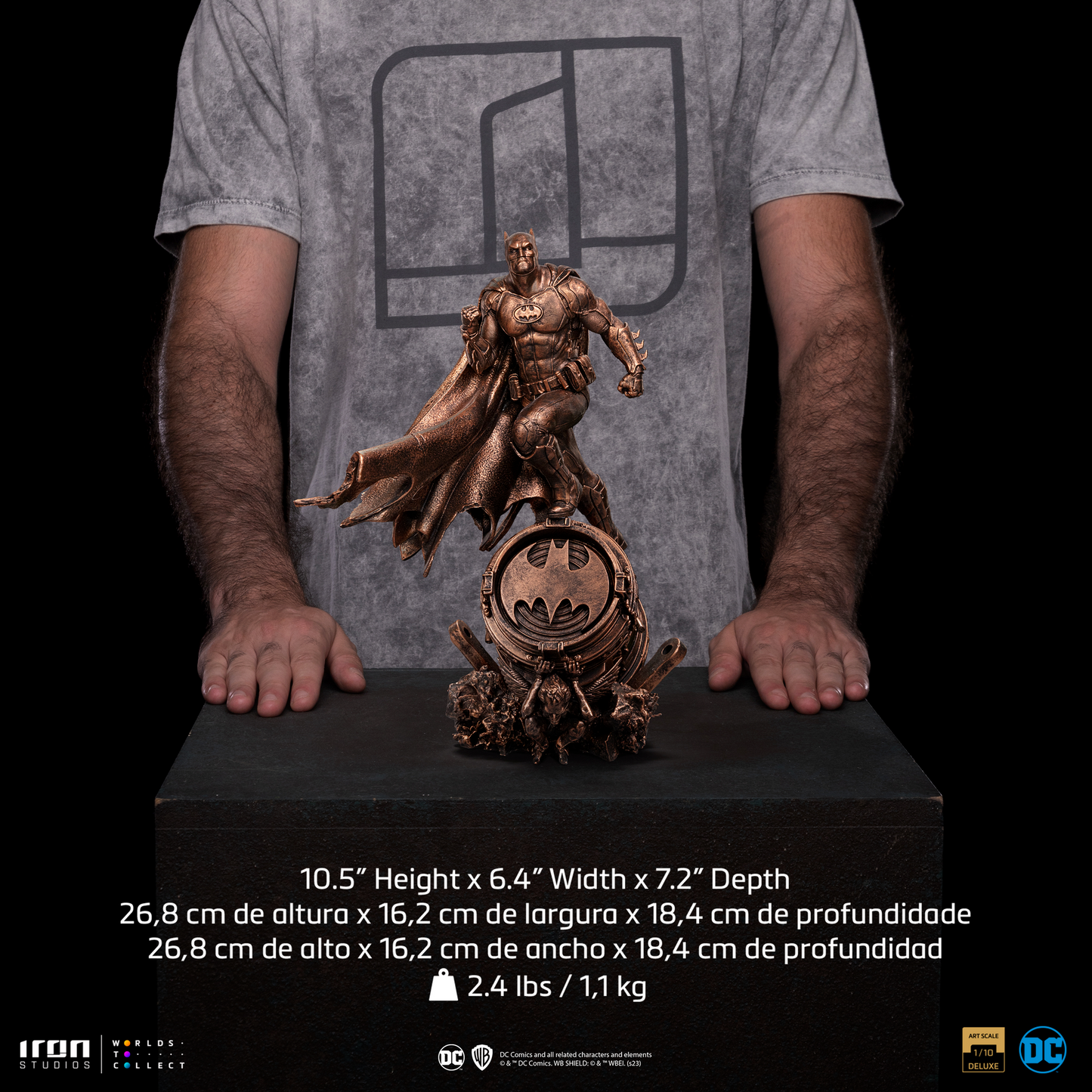 Batman Deluxe Statue (Bronze Version) - DC Comics - Art Scale 1/10
