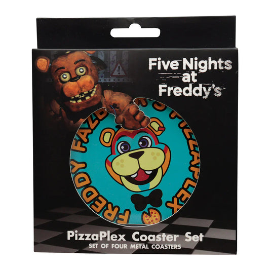 five nights at freddys printed metal drinks coasters fanattik