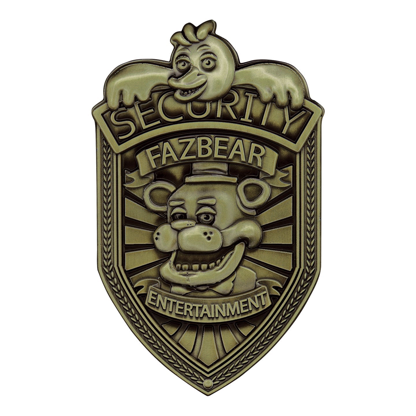 Réplique collector Five Nights at Freddy’s - Security Badge – Antique Brass Edition