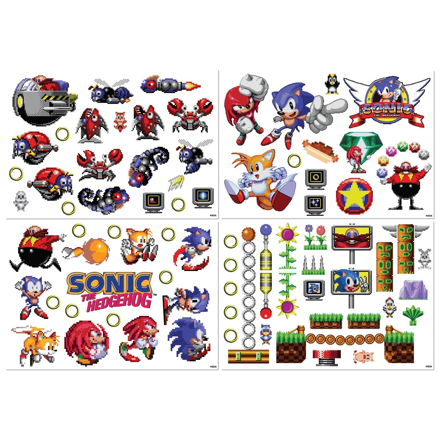 Stickers tech Sonic - Retro