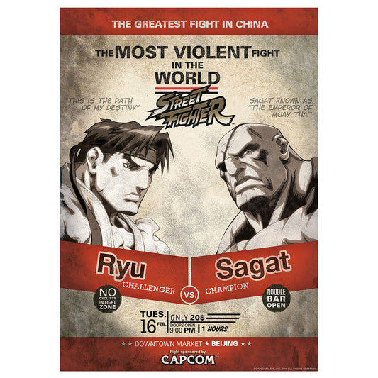 Affiche collector Street Fighter