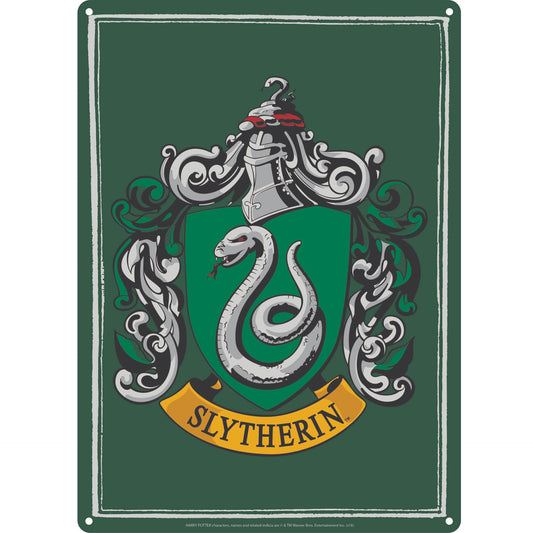 Dekoratives Harry Potter Metallschild – A5 Slytherin