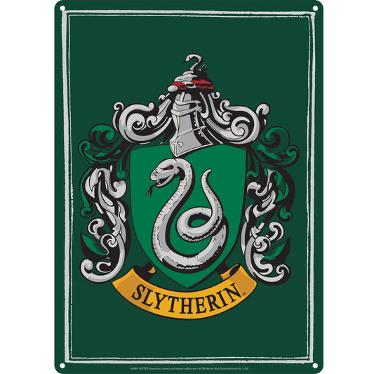 Dekoratives Harry Potter Metallschild – A5 Slytherin
