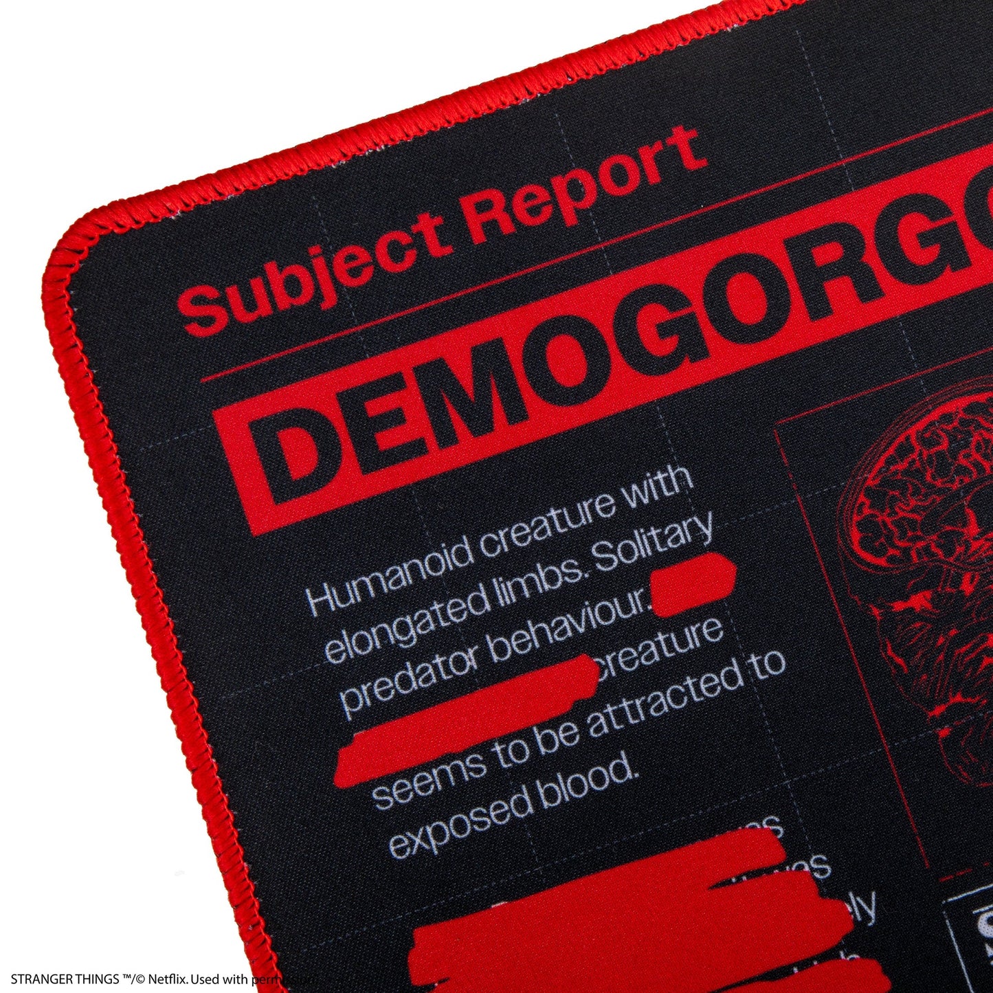 Tapis de bureau Rapport : Démogorgon