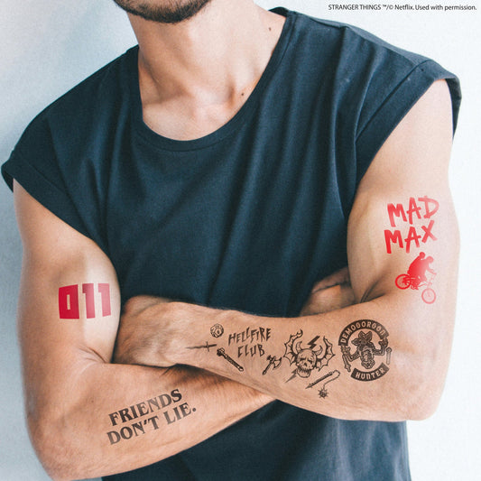 Temporäre Stranger Things Tattoos (43 Tattoos)