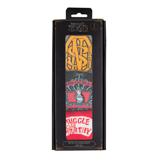 *3er-Set Socken Newt Scamander