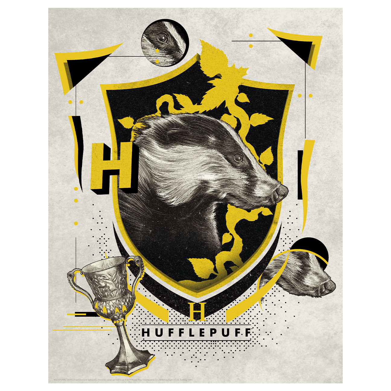 Affiche collector Harry Potter - Hufflepuff