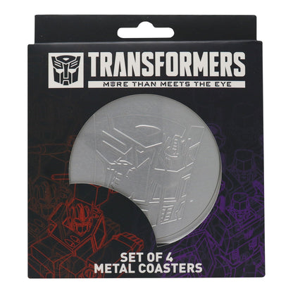Set de 4 sous-verres métal embossés Transformers