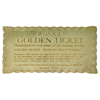Ticket collector Willy Wonka - Golden