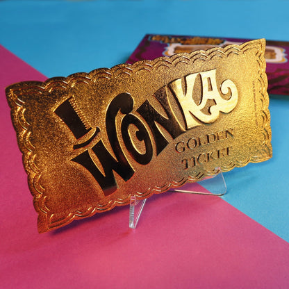 Ticket collector Willy Wonka - Golden