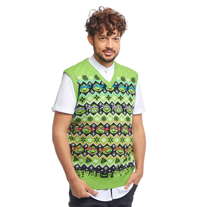 Teenage Mutant Ninja Turtles Knitted Christmas Tank Top