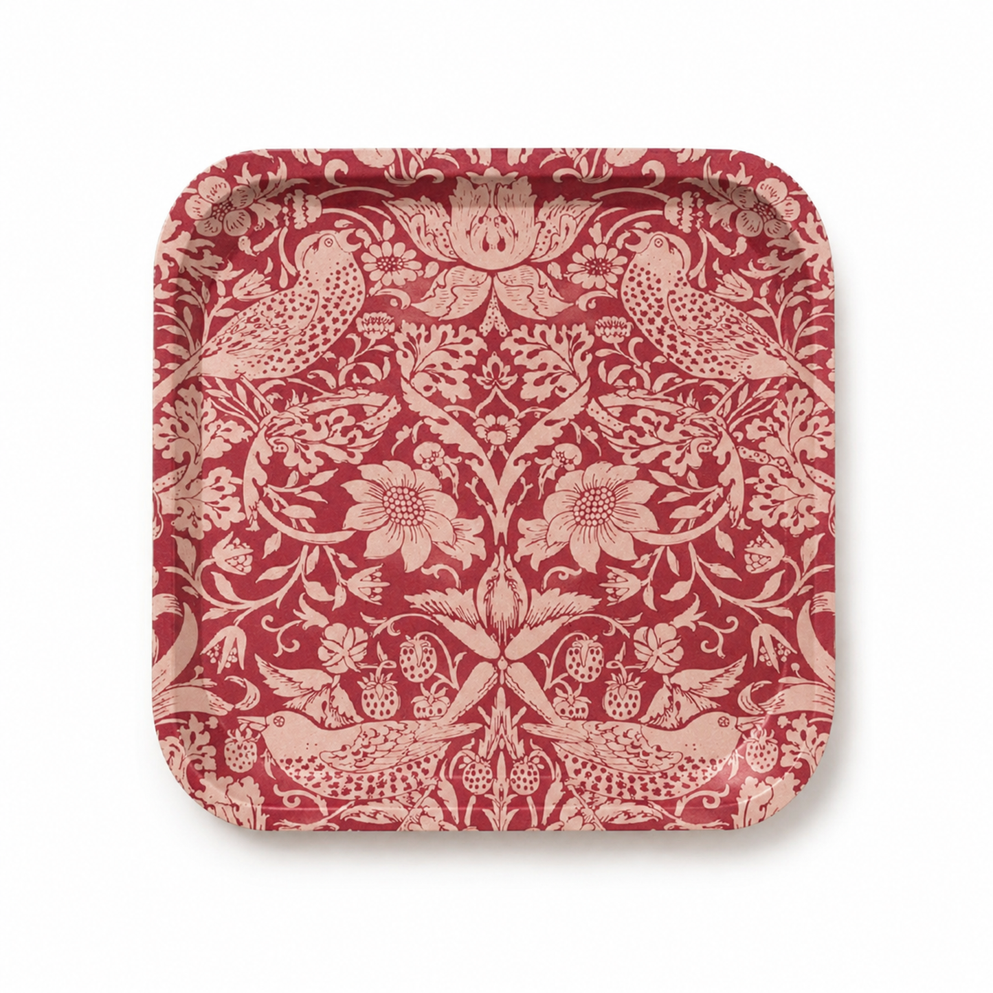 Plateau William Morris - ACS Raspberry 20x20 cm