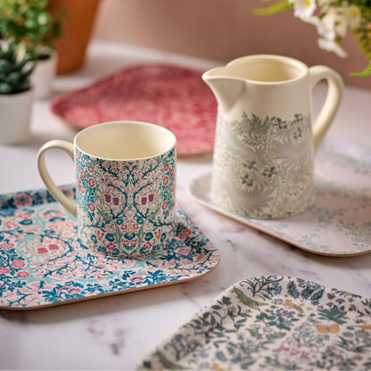 Plateau William Morris - ACS Raspberry 20x20 cm