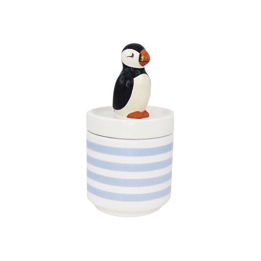 Boîte à bijoux en céramique Macareux RSPB