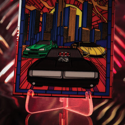 Lingot collector Fast & Furious - Stained Glass Style Metal