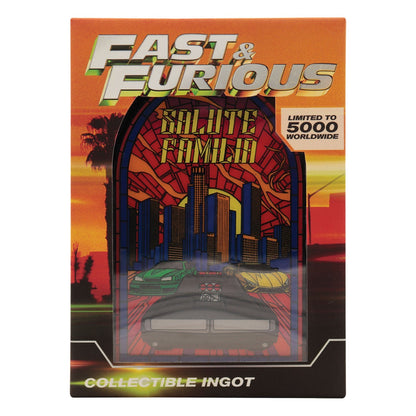 Lingot collector Fast & Furious - Stained Glass Style Metal