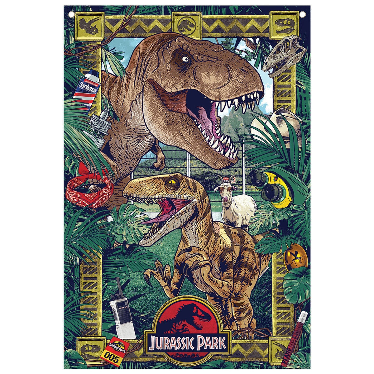 Bannière murale Jurassic Park