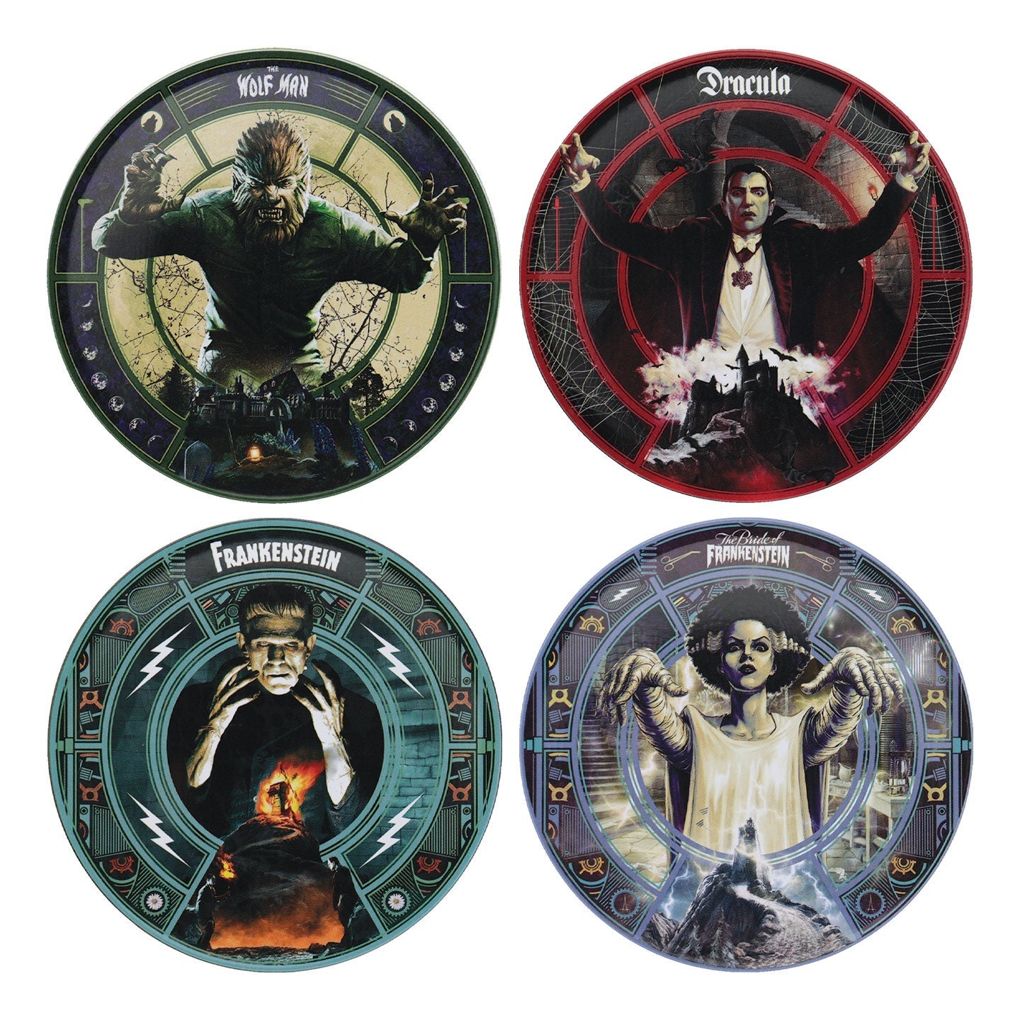 Sous-verres Universal Monsters - Set of Four Printed