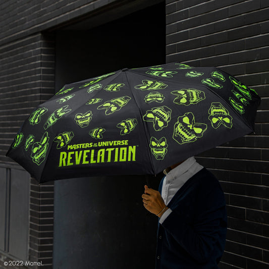 *Skeletor-Kopf-Regenschirm