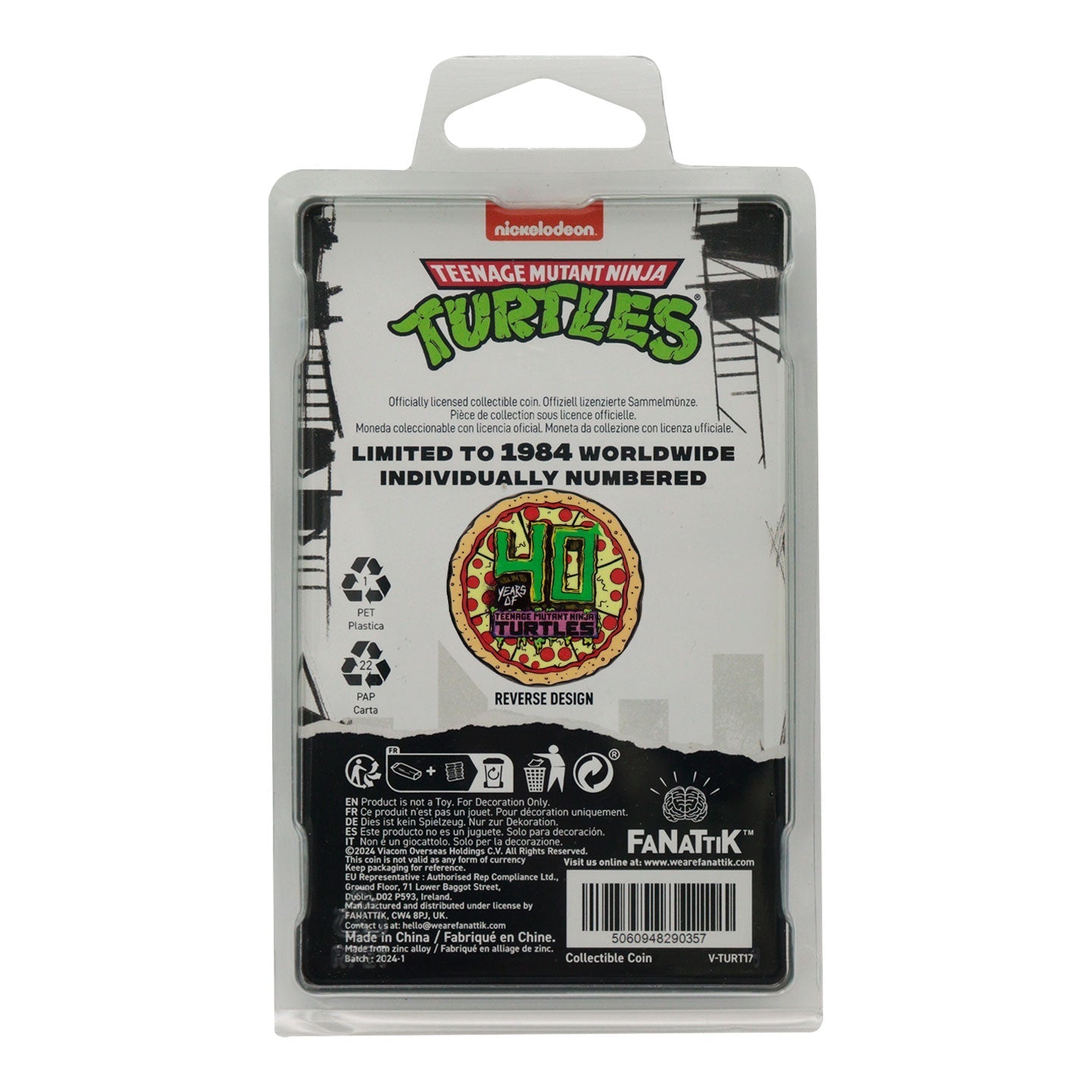 Collectible Coin Ninja Turtles - Pizza (Limited Edition) 