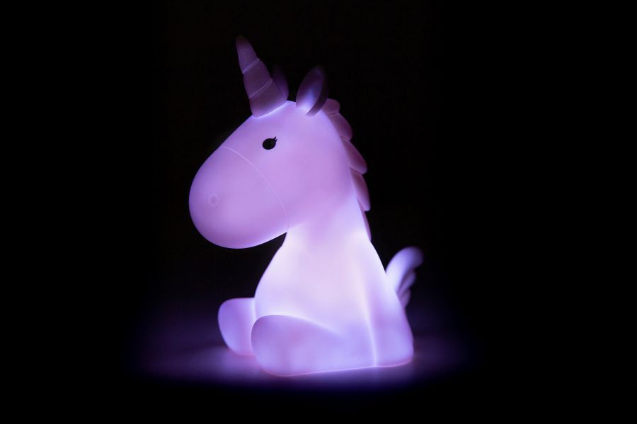 Veilleuse Licorne Rose