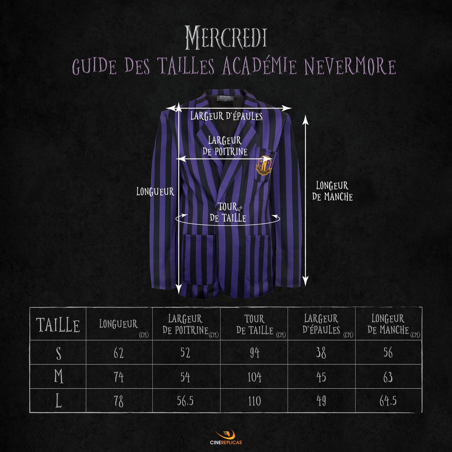 Blazer Violet Académie Nevemore