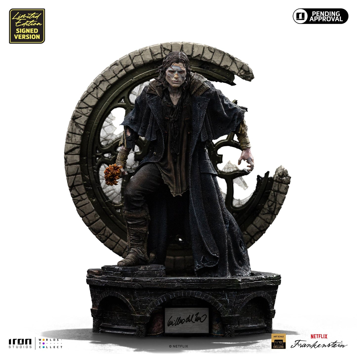 Statue Frankensteins Monster - Guillermo Del Toros Frankenstein (Signierte Version) - Deluxe Art Scale 1/10