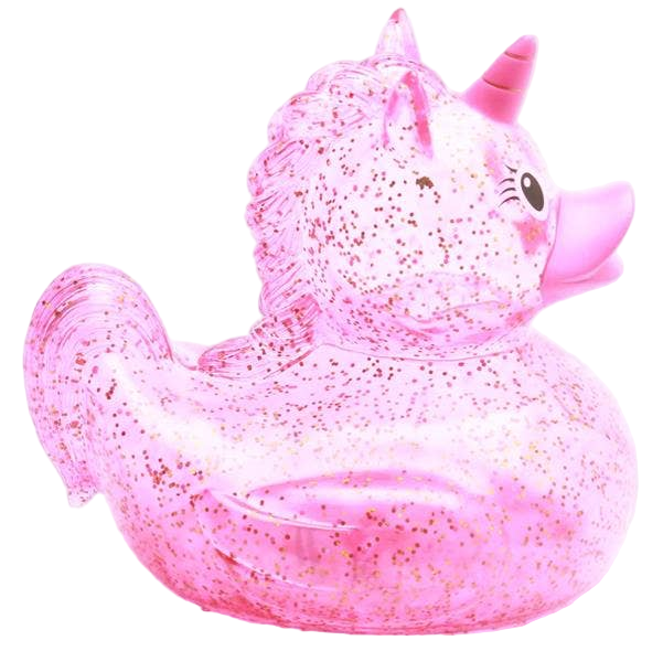 Canard Licorne Rose Pailleté XL