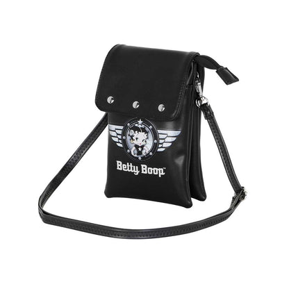 Betty Boop Motor Love-Sac pour Téléphone Portable, Noir