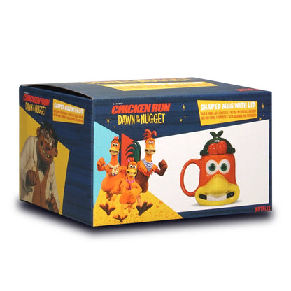 Chicken Run Mug with Lid - Ginger 300 ml