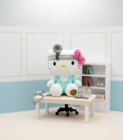 Hello Kitty Dokter Knuffel