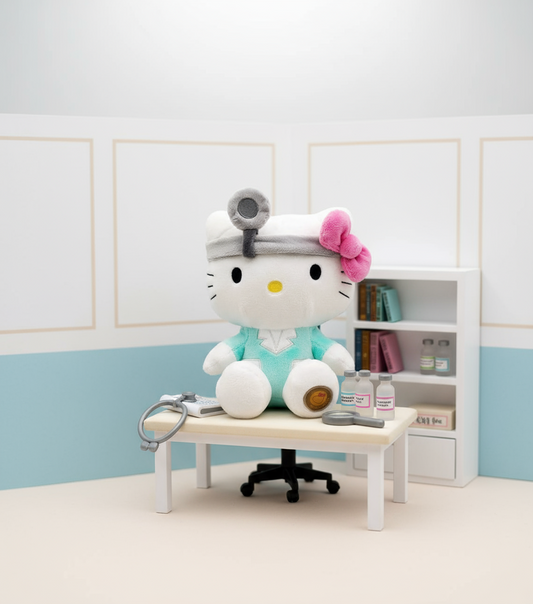 Hello Kitty Dokter Knuffel