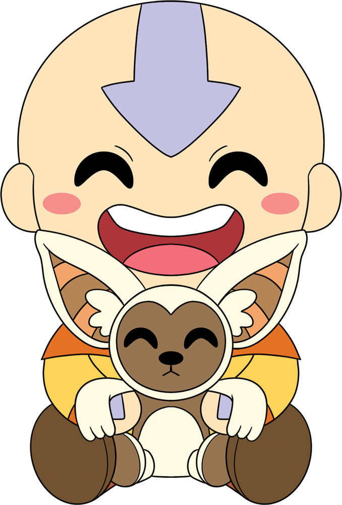 Aang und Momo Sitzplüsch (30 cm)
