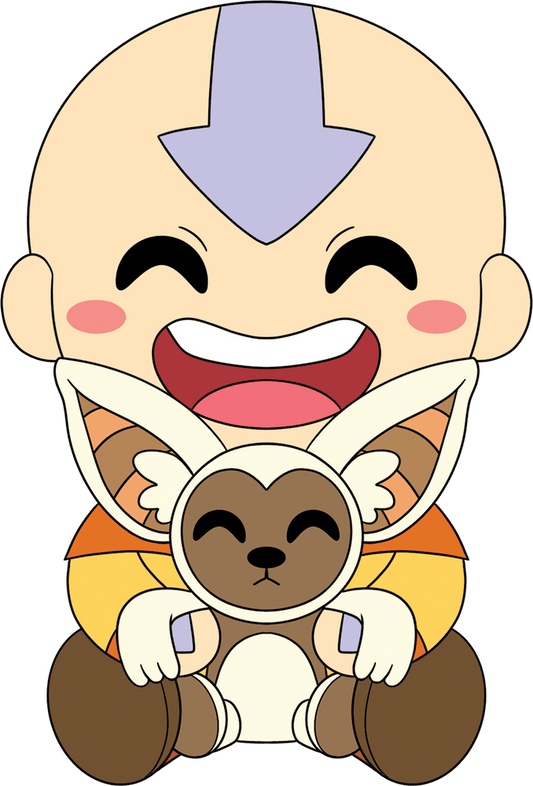 Aang and Momo Sit Plush (1ft)