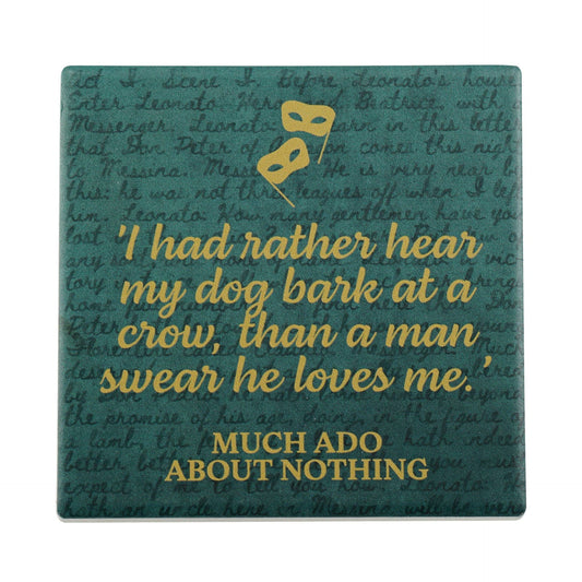 Shakespeare Ceramic Coaster - Much Ado About Nothing