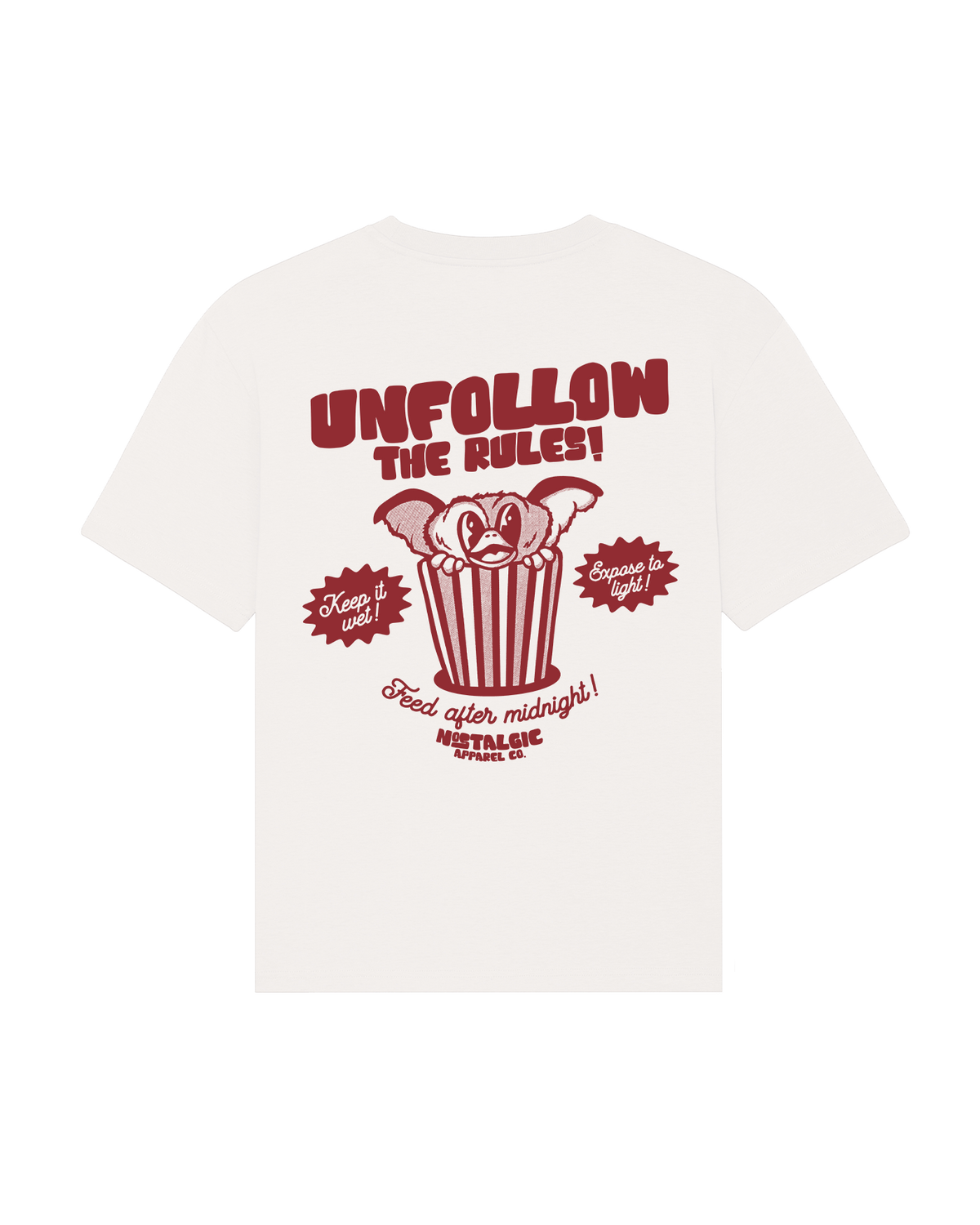 t shirt unfollow the rules nostalgic apparel