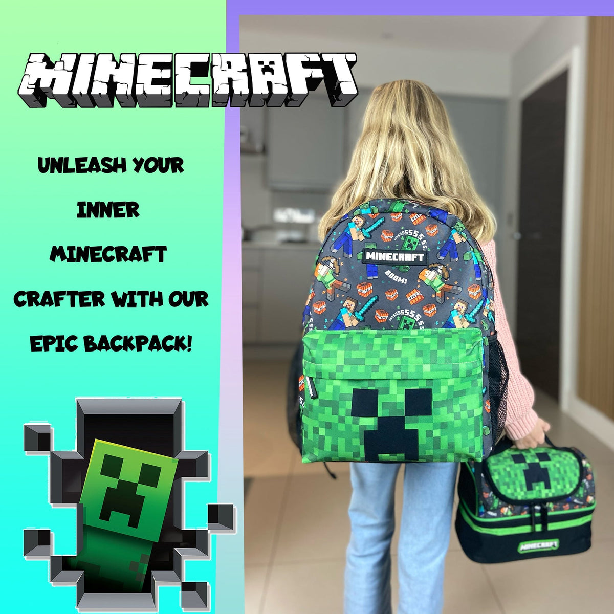 Sac à dos Large – Minecraft