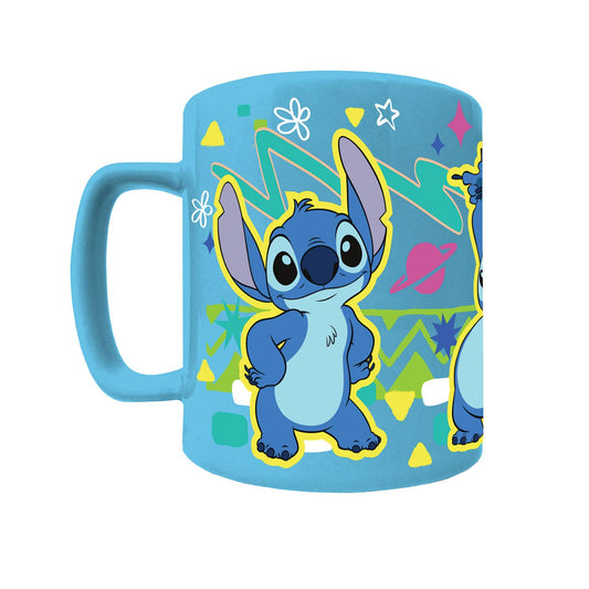 Fuzzy Lilo &amp; Stitch Mug - Stitch Face