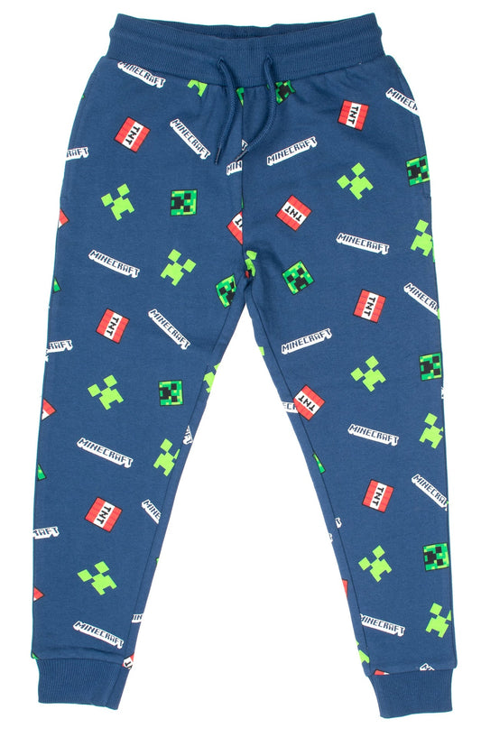 Minecraft Joggers – Navy Pattern