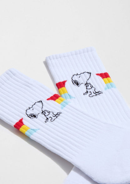 BeSnoopy Rue Arc-en-ciel - Chaussettes 100% Coton Bio: Blank / 41/46