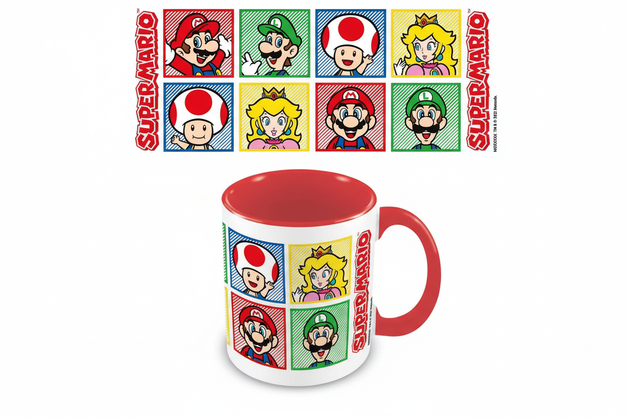 Super Mario Tasse – Mario, Luigi, Toad und Peach