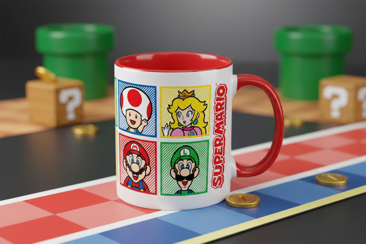 Super Mario Tasse – Mario, Luigi, Toad und Peach