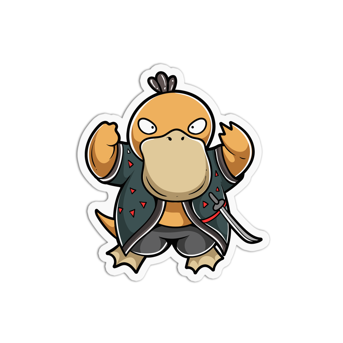 Samurai Eend Sticker