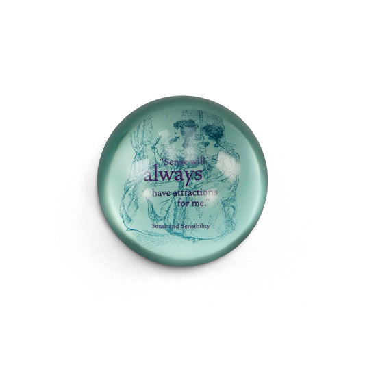 Jane Austen Paperweight - Pulteney Press 70mm