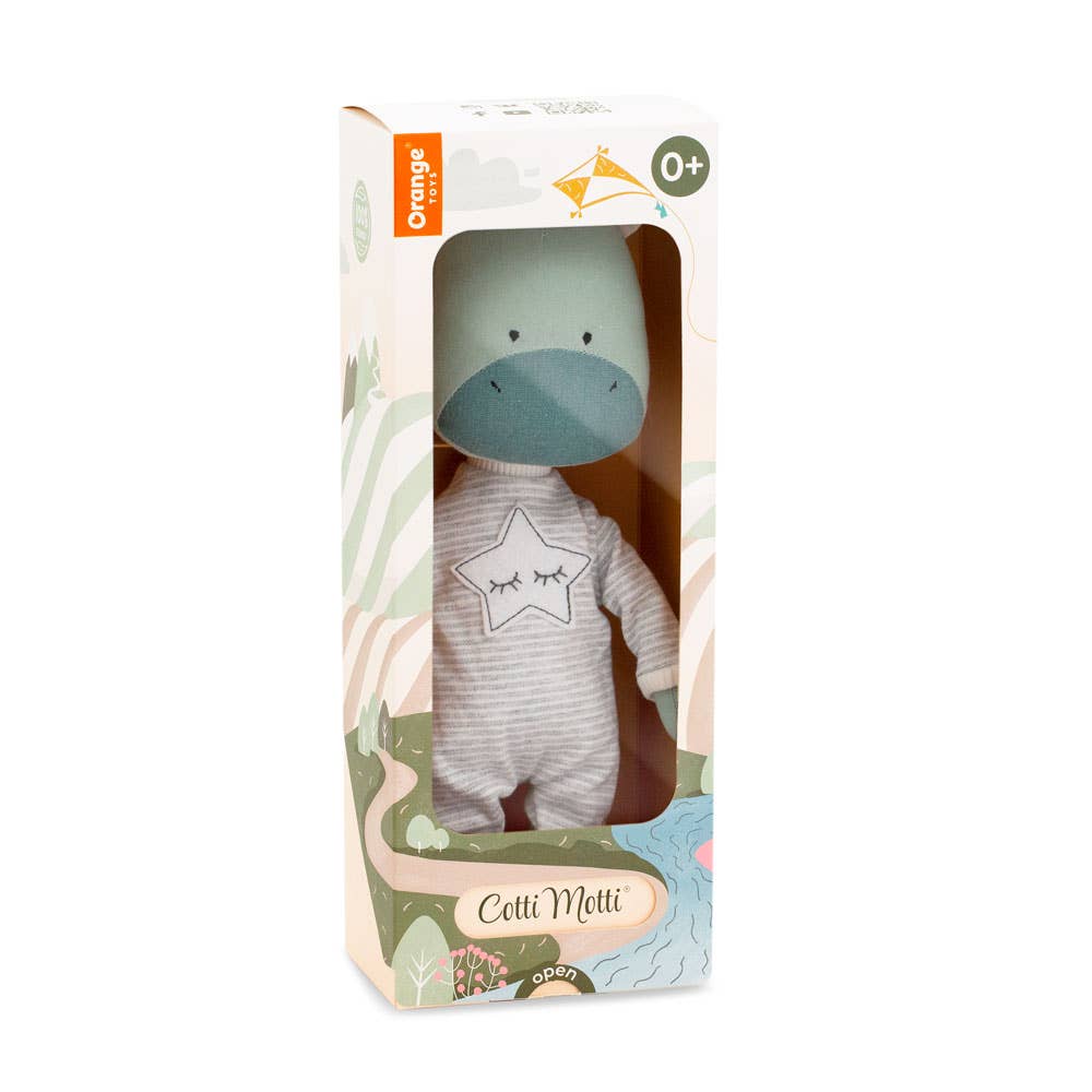 Peluche en Coton, Cotti Motti, Andy le Dragon -29cm-0+