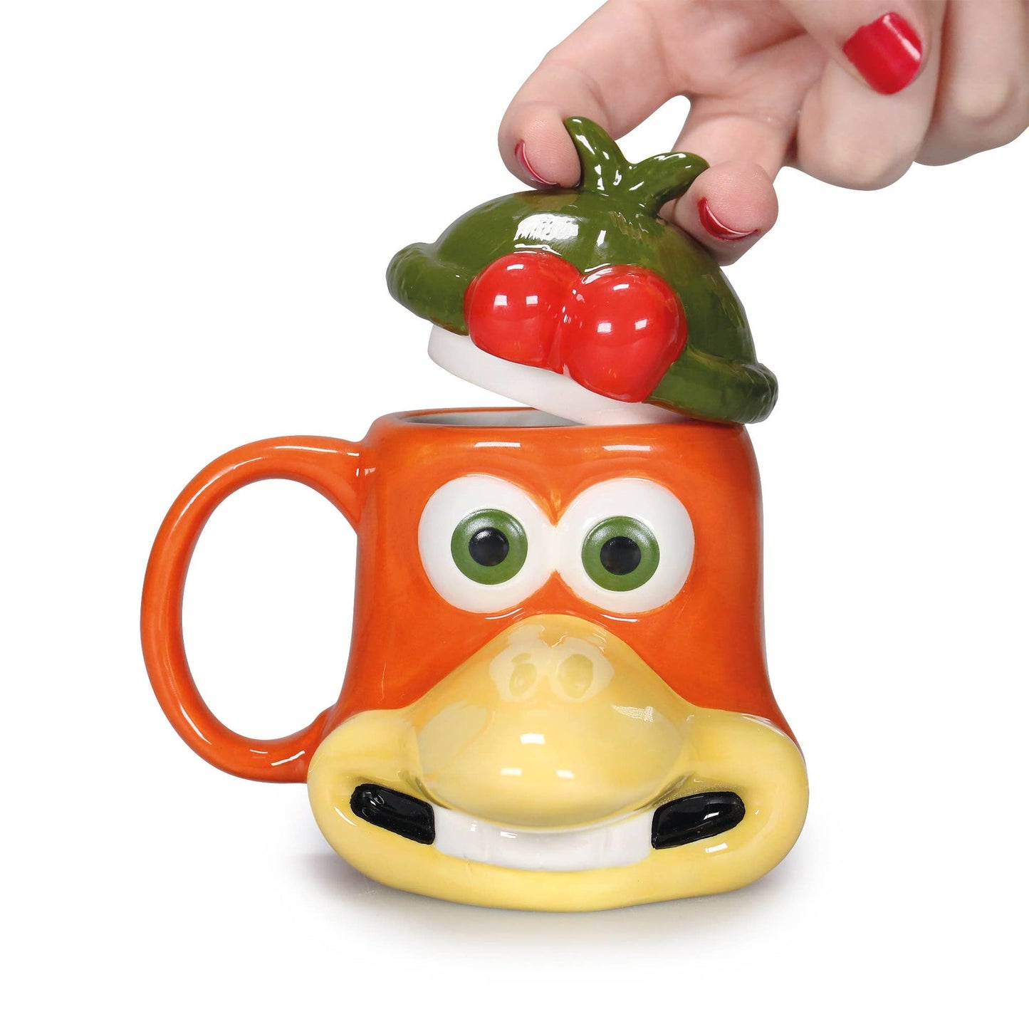 Chicken Run Mug with Lid - Ginger 300 ml