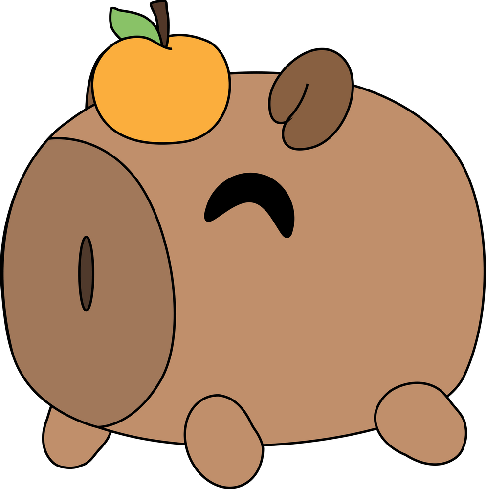 Capybara Yuzu Stickie (15cm)