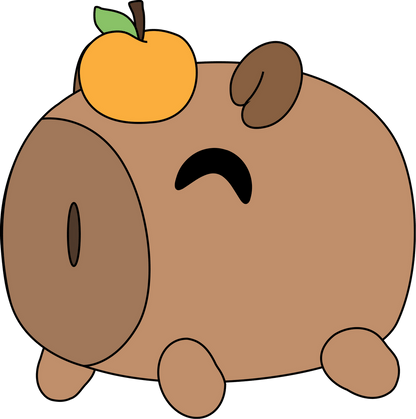 Capybara Yuzu Stickie (15cm)