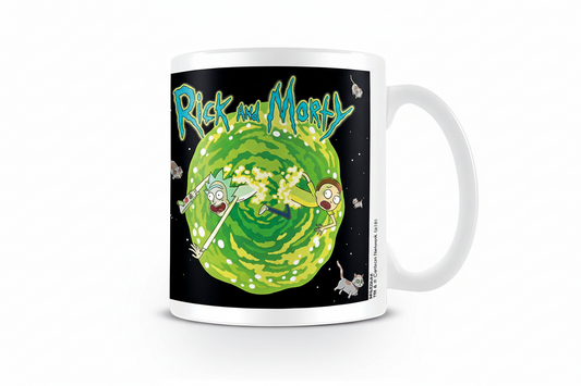 Rick-und-Morty-Tasse – Schwebende Katzendimension