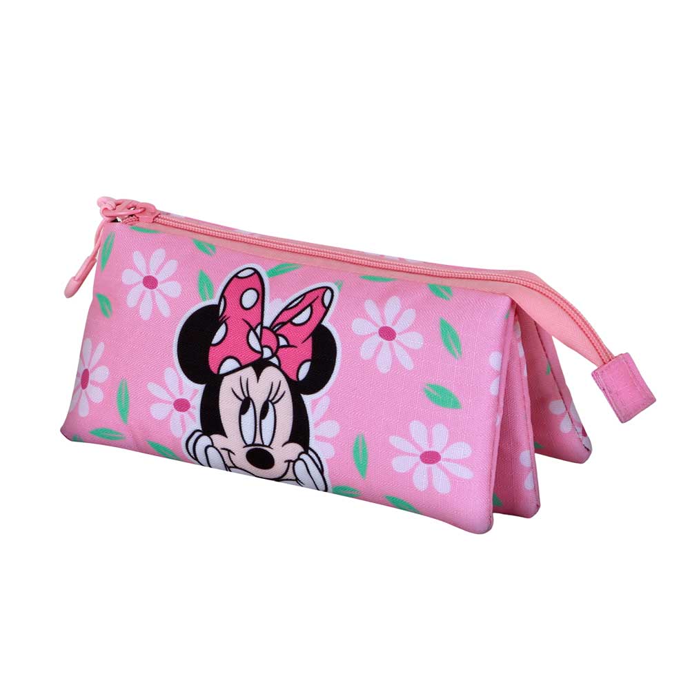 Disney Minnie Mouse "Blooming" Triple Pencil Case